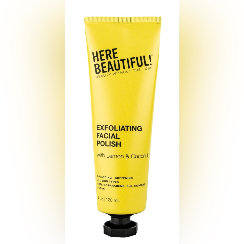 HERE BEAUTIFUL EXFOLIATING FACIAL POLISH W/ LEMON 🍋 & COCONUT 🥥